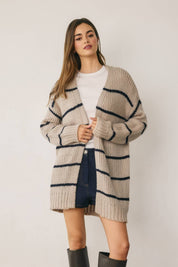 Harlow Striped Oversized Cardigan