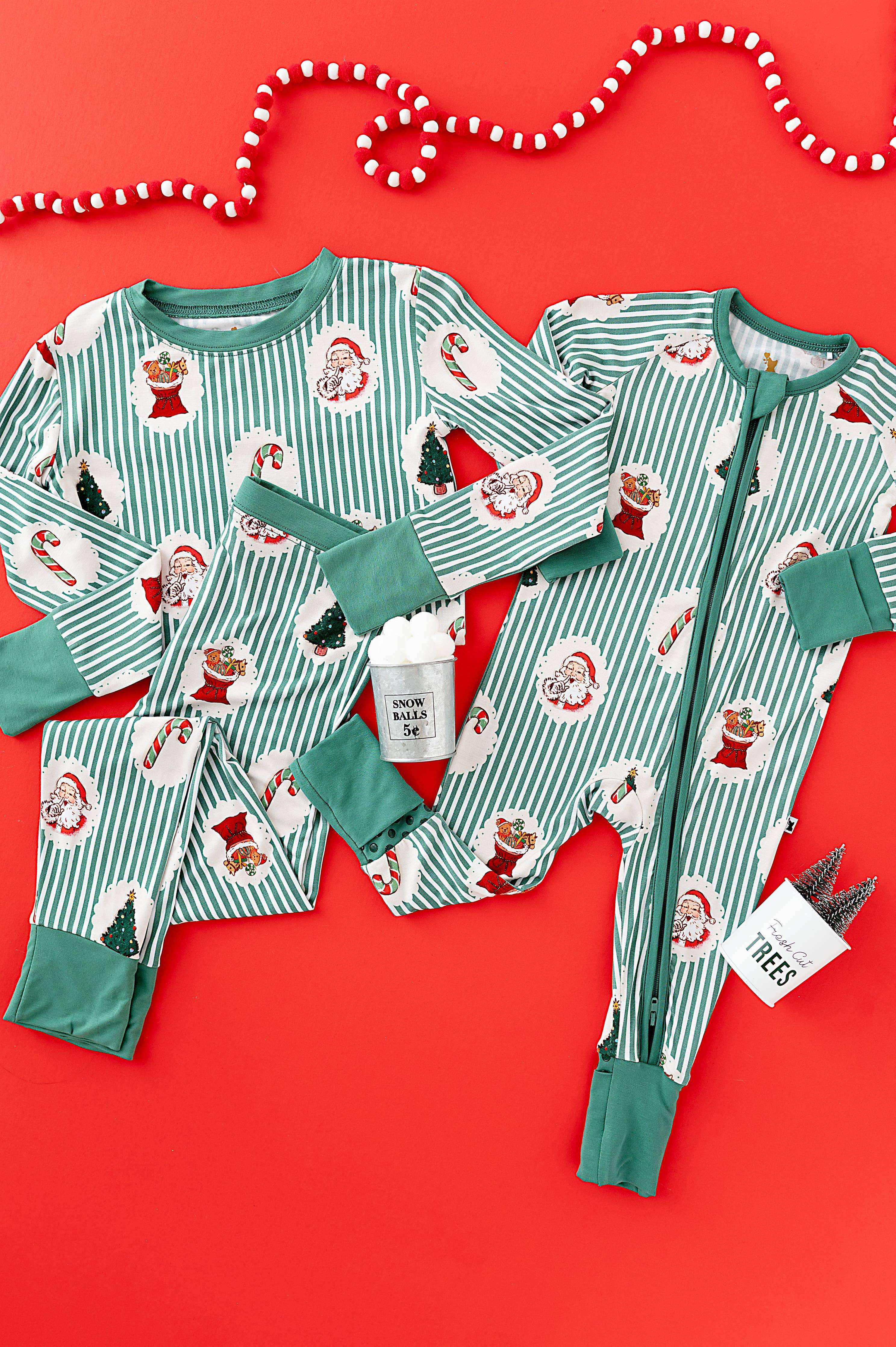 Christmas Classic Stripe Convertible Footies
