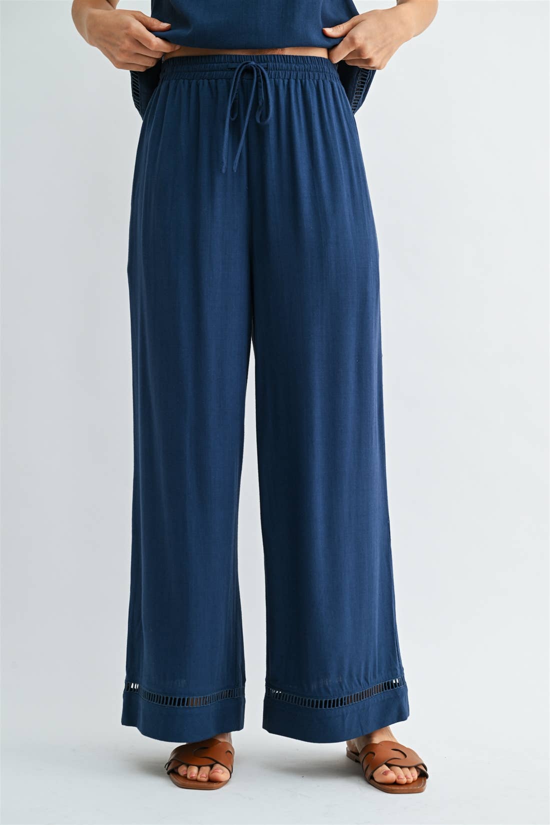 Tessa Trim Detail Drawstring Pants