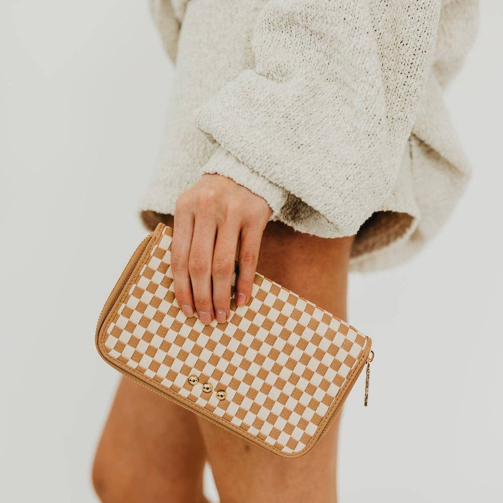 Lenni Large Zip Woven Wallet