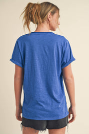 Zoie V-Neck Short Sleeve Top
