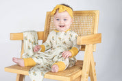 Marigold Block Print Zip Pajamas