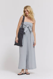 Solana Tie-Front Gauze Jumpsuit