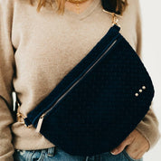 Suede Westlyn Woven Bum Bag