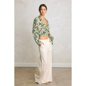 Sweet Summer Wrap Collared Shirt