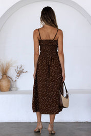 Fiora Ditsy Floral Smocked Midi Dress