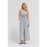 Solana Tie-Front Gauze Jumpsuit