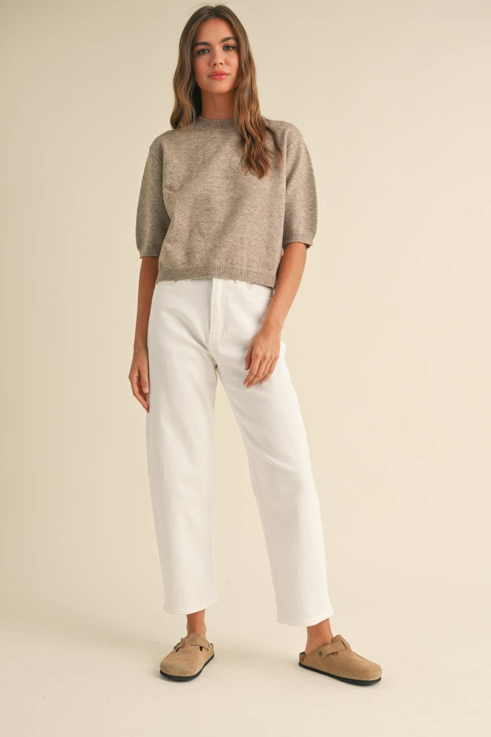 Stella Short Sleeve Sweater Top