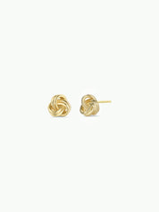 Petite Gold Knot Stud Earrings