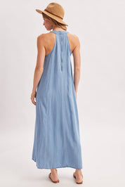 Marina Denim Maxi Dress