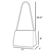Arched Woven Straw Envelope Clutch