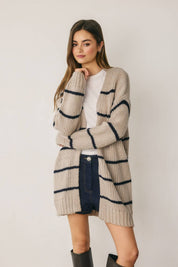 Harlow Striped Oversized Cardigan