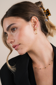Petite Gold Knot Stud Earrings