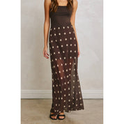 Rosalie Polka Dot Maxi Skirt