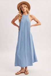 Marina Denim Maxi Dress
