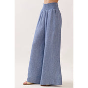 Ottilie Striped Smocked Waist Wide Leg Pants