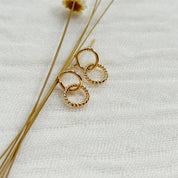 Gold Infinity Stud Earrings