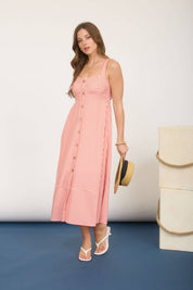 Sweetheart Stripe Midi Dress