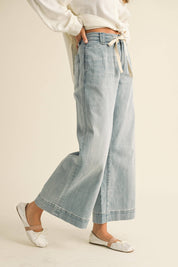 Savannah Tie-Front Denim Pants