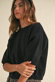 Stella Short Sleeve Sweater Top