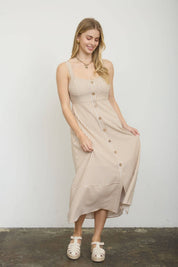 Sweetheart Stripe Midi Dress