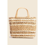 Intricate Basket Weave Square Hand Bag