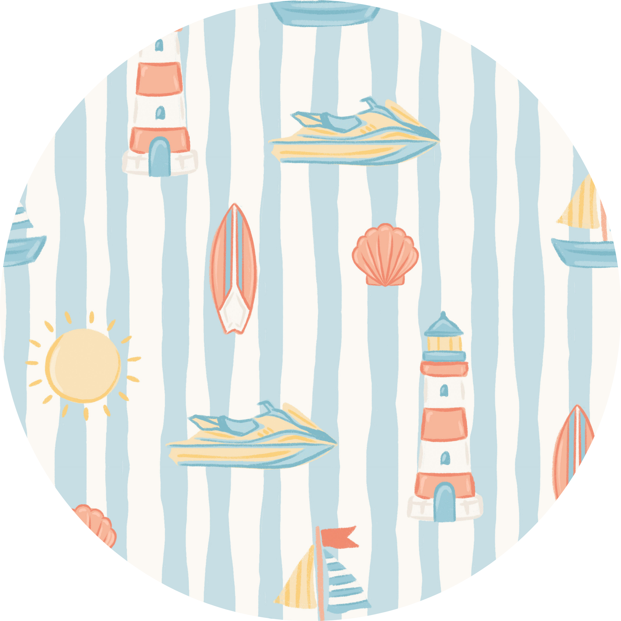 Boardwalk Buddies 2-Pc Pajamas