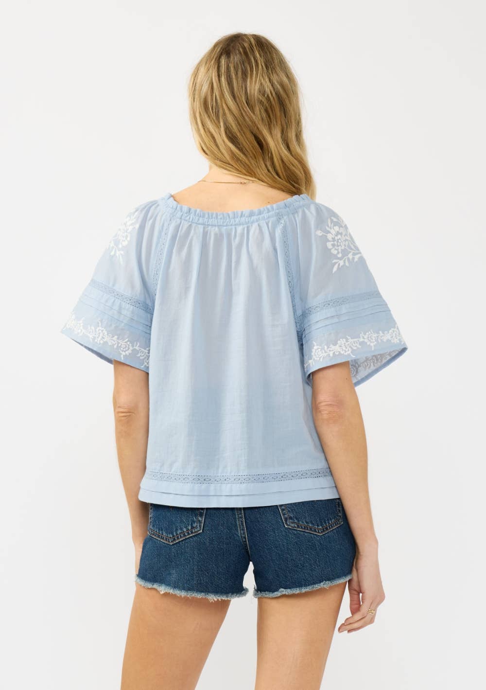 Iris Embroidered Raglan Top