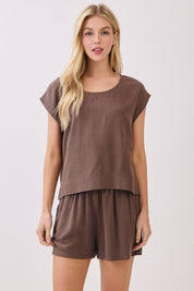 Verona Ruffle Waist Shorts