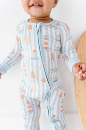 Boardwalk Buddies Blue Convertible Footies