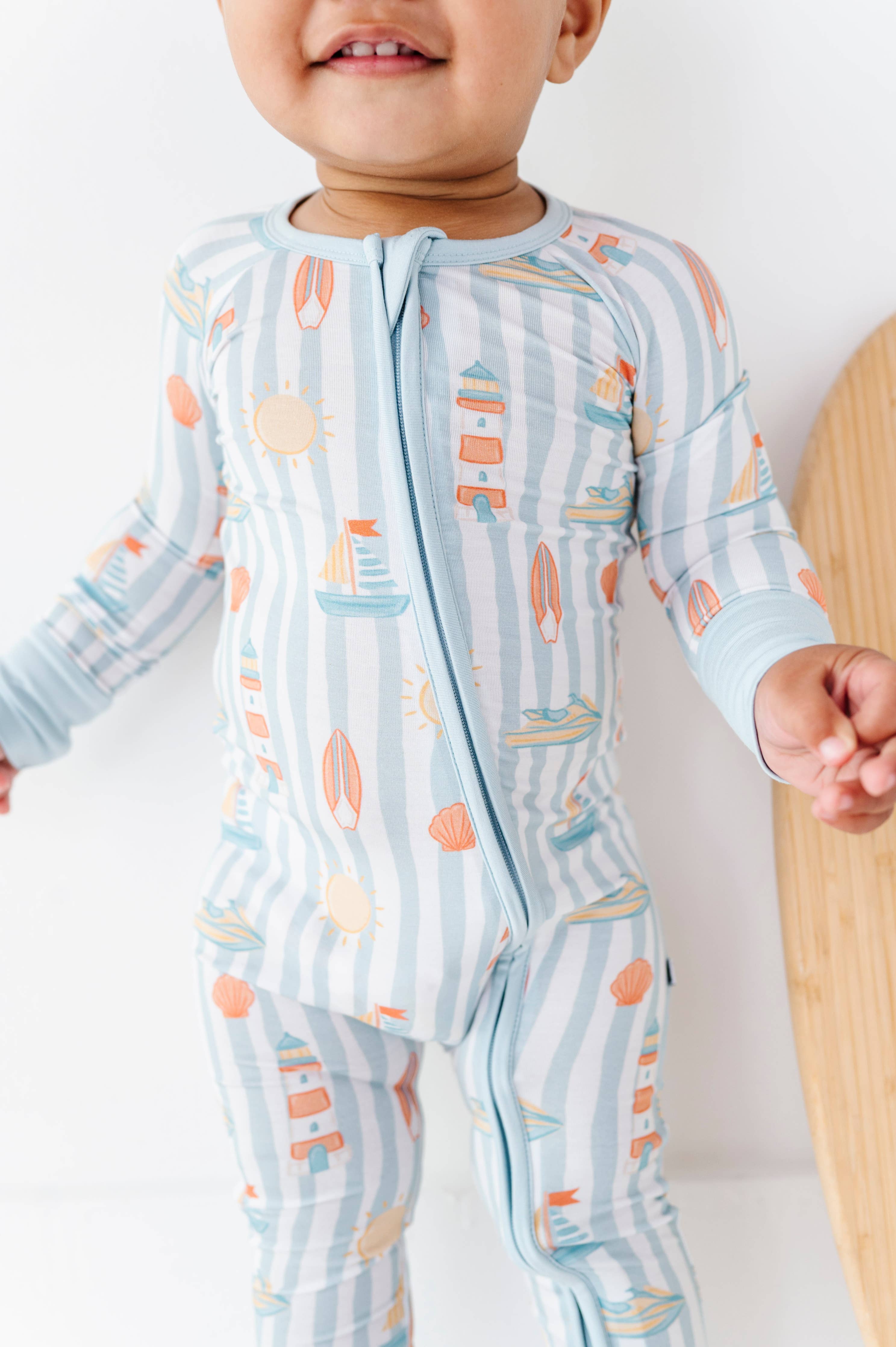 Boardwalk Buddies Blue Convertible Footies