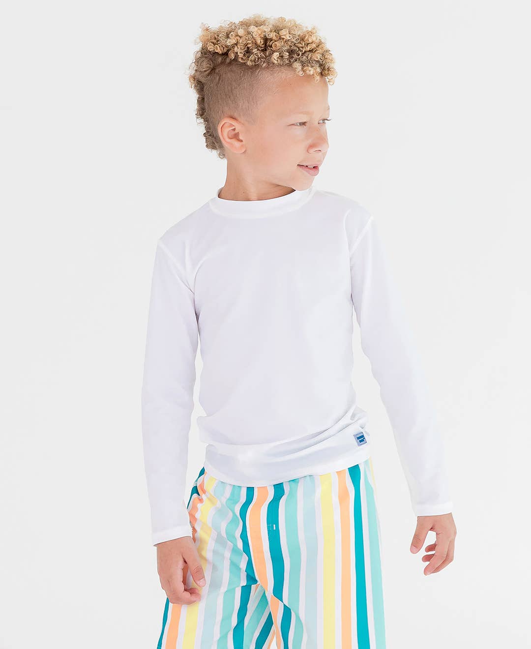White Long Sleeve Rash Guard