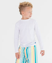 White Long Sleeve Rash Guard