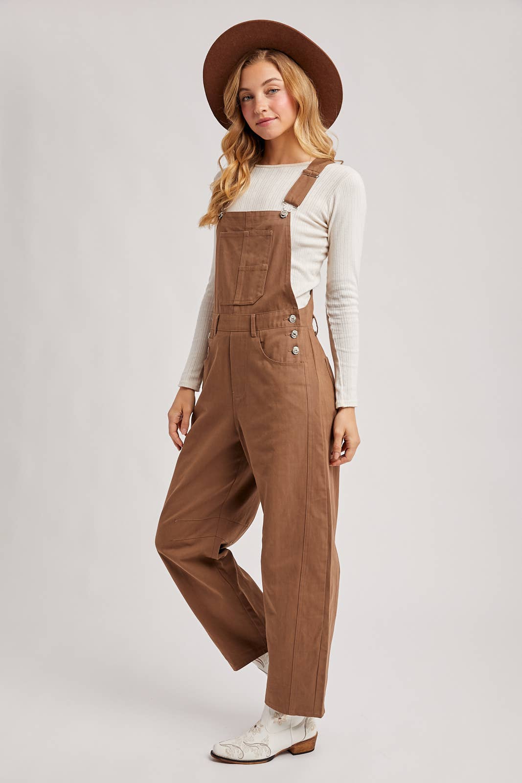BARREL OVERALLS JUMPSUIT