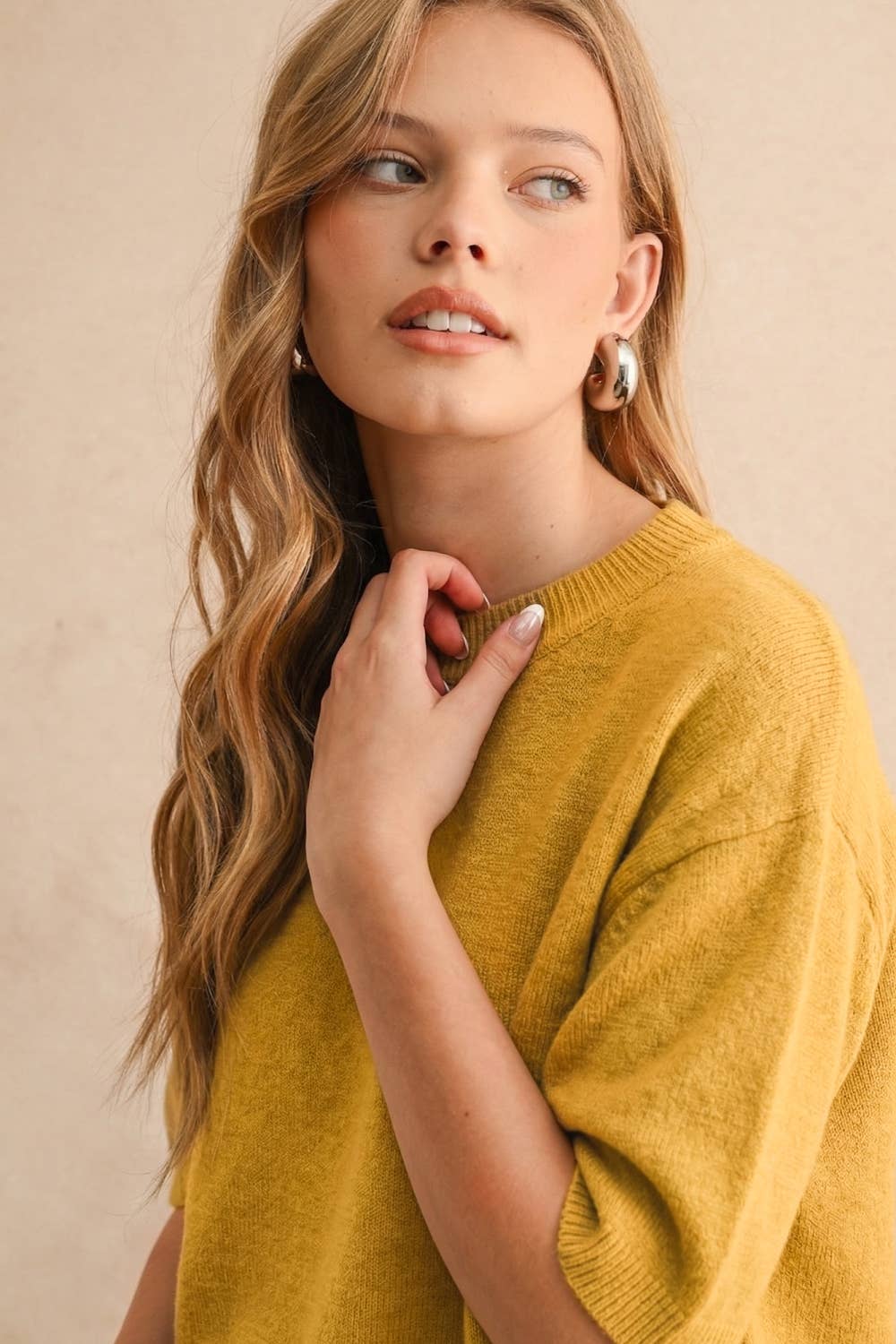 Stella Short Sleeve Sweater Top