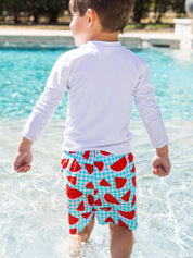 White Long Sleeve Rash Guard