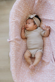 Oatmeal Organic Cotton Ribbed Head Wrap