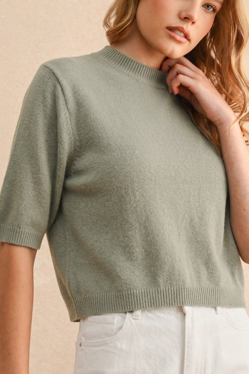 Stella Short Sleeve Sweater Top