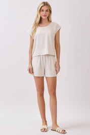 Verona Ruffle Waist Shorts