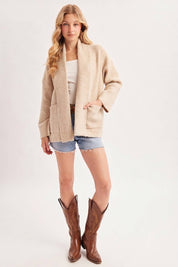 Greta Oversized Shawl Collar Cardigan