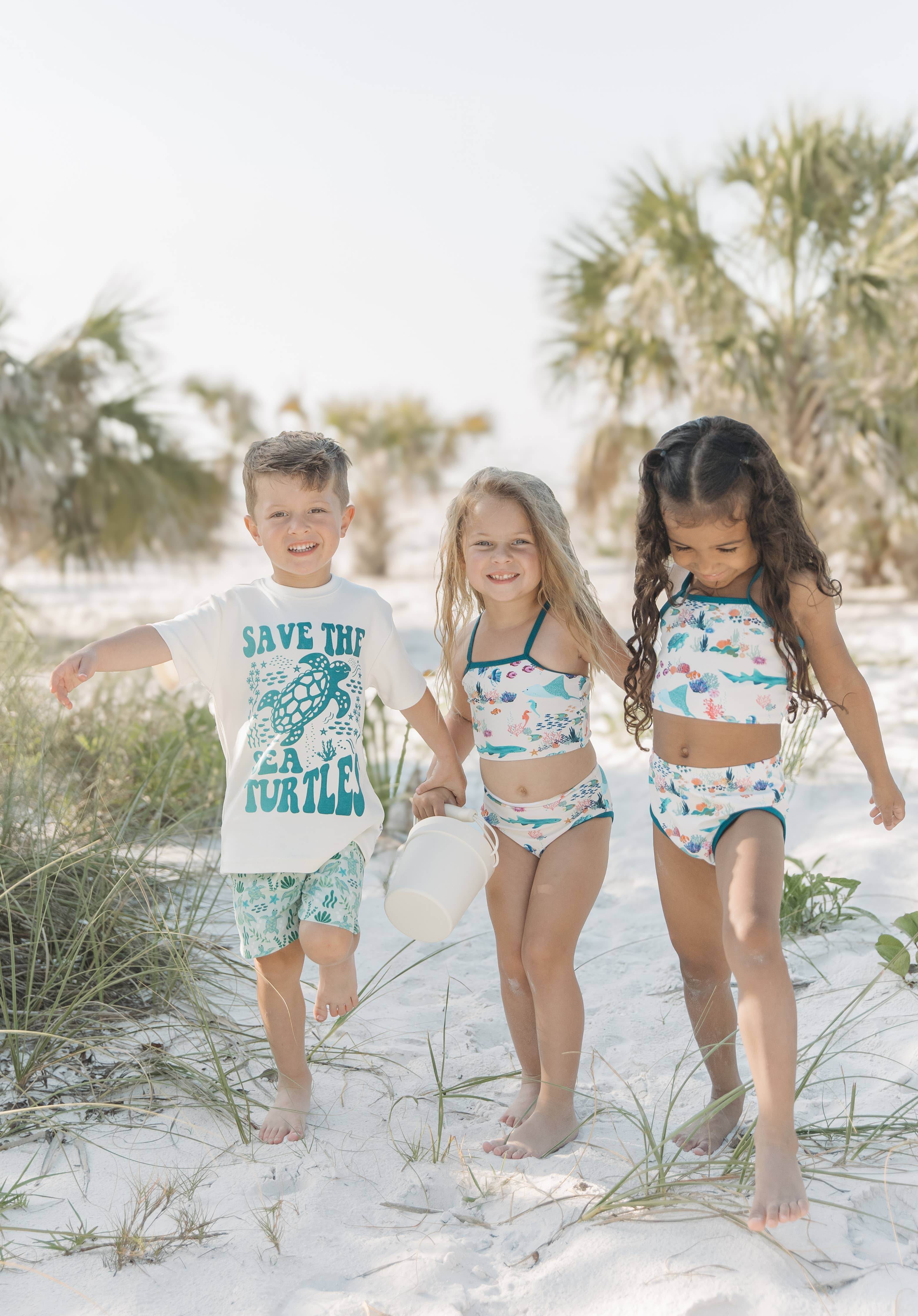 Save the Sea Turtles Boys Swim Trunks