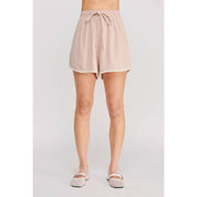 Embroidered Trim Shorts