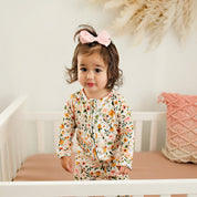 Blush and Gold Floral Bamboo Sleeper