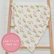 Tulip Garden Baby Swaddle Blanket