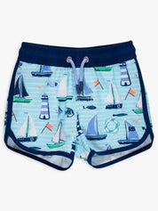 Sails Away Performance Swim Trunks