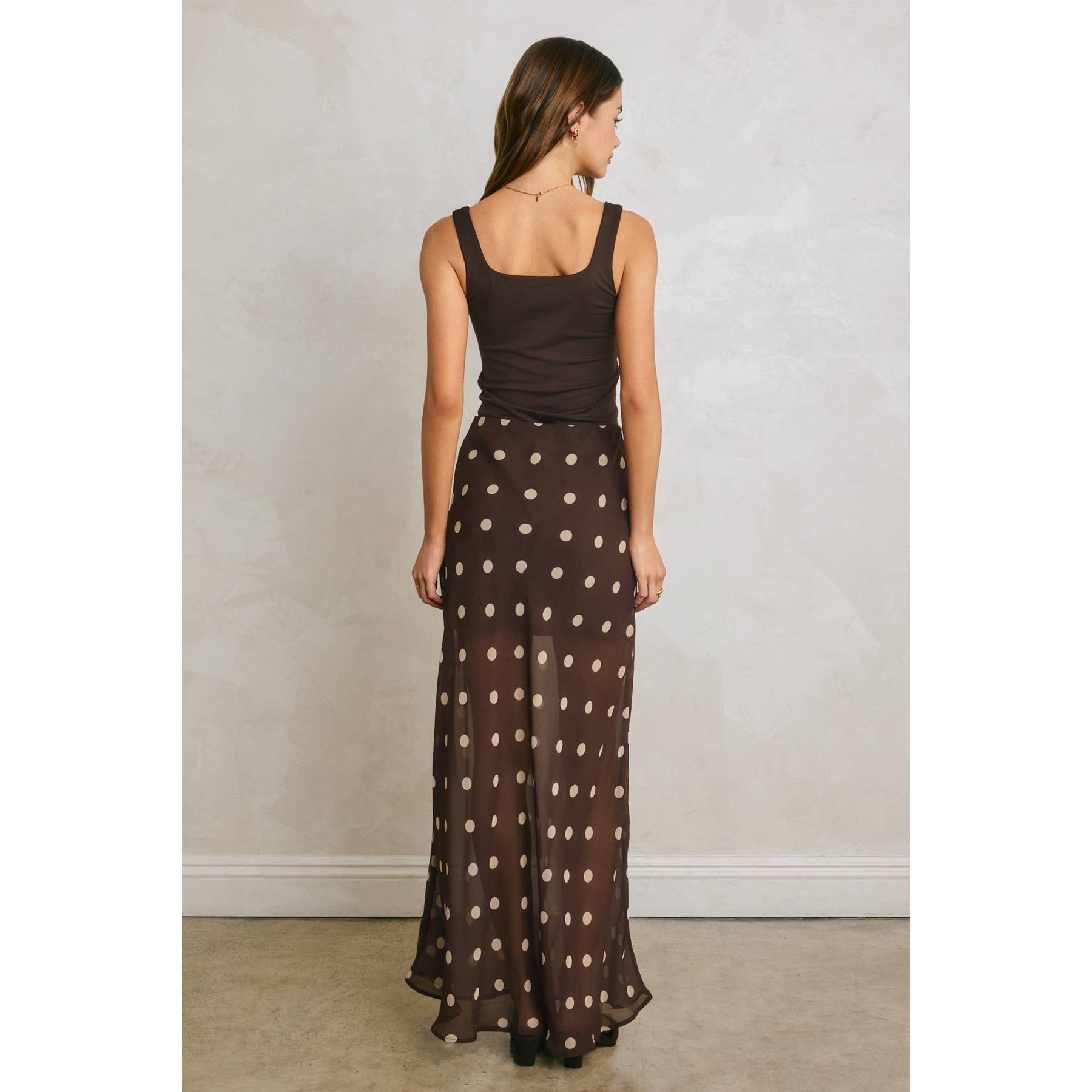 Rosalie Polka Dot Maxi Skirt