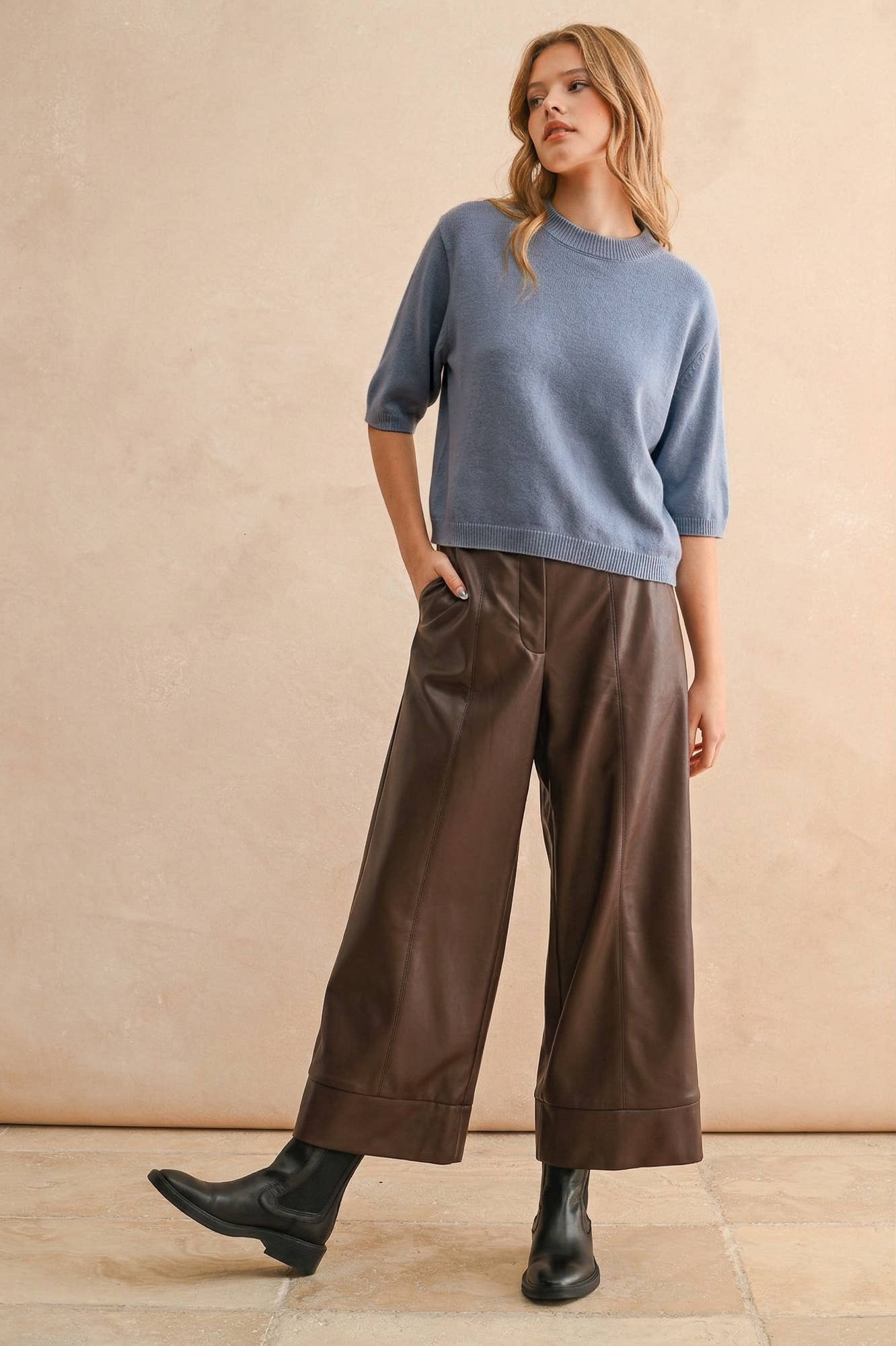 Stella Short Sleeve Sweater Top
