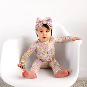Kennedy Floral Ruffle Zip Easter Floral Sleepies Little