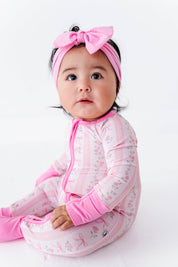 Coming Up Roses Zip Pajamas
