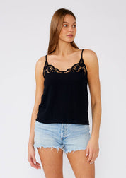 Pia Battenburg Lace Trim Tank